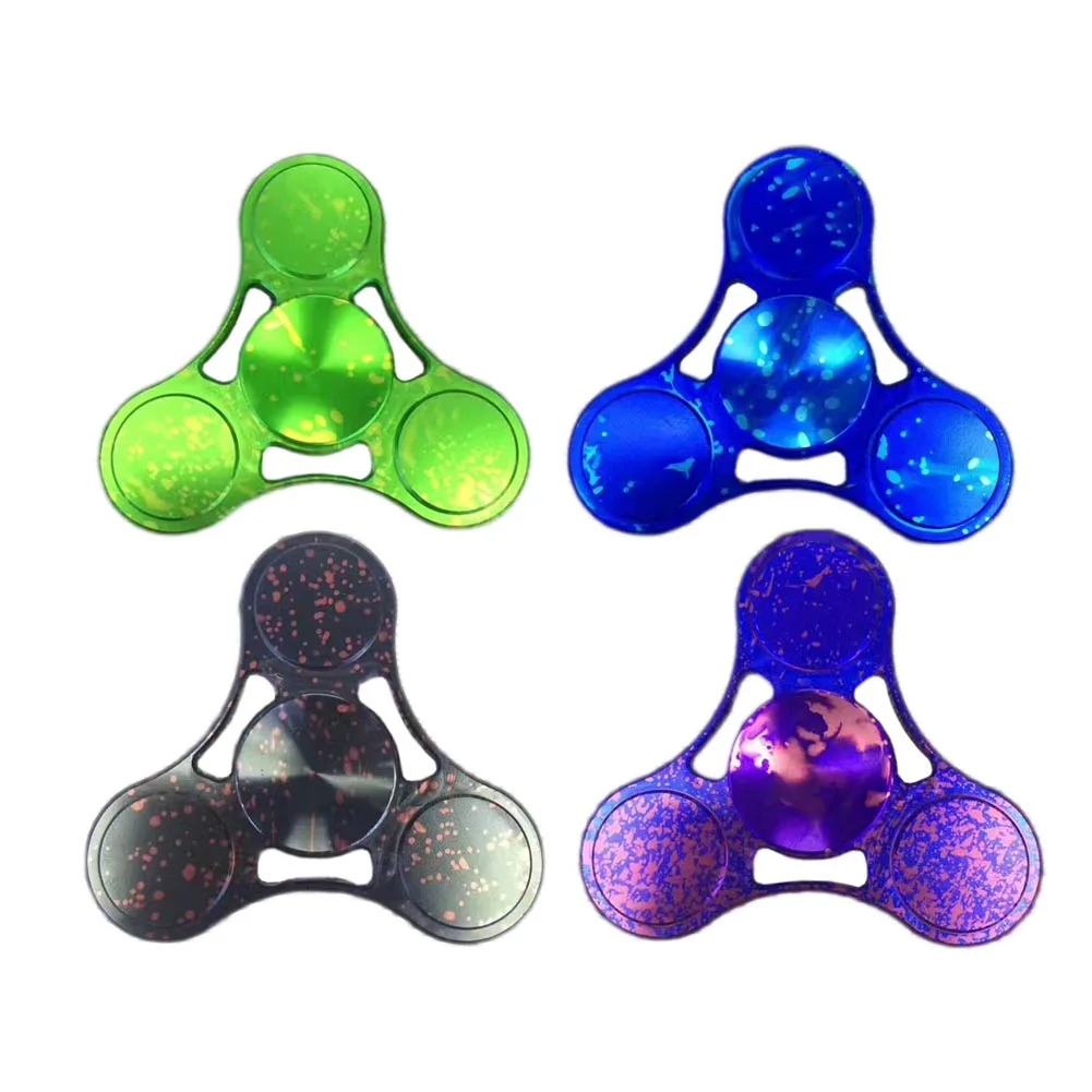 

2017 New Spinner Hand Paint Leopard Stars Sky Printed Spinner Fidget Rotation Long Time Anti Stress Girlfriend Gift