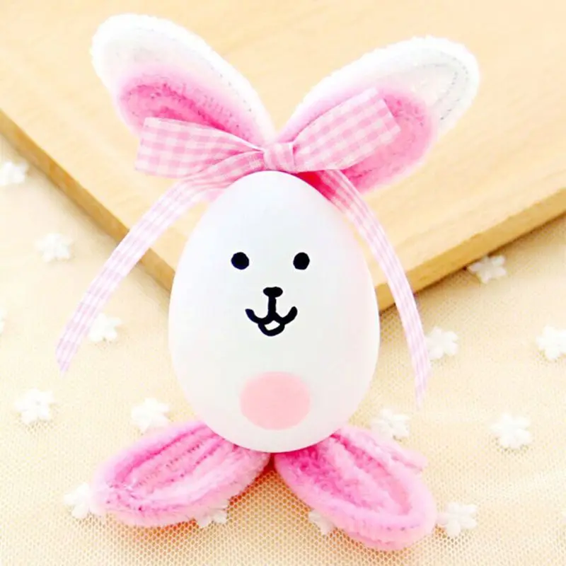 Милый кролик пасхальное яйцо ручной работы красочные яйца для детей, пасхальные праздничный подарок дома вечерние украшения