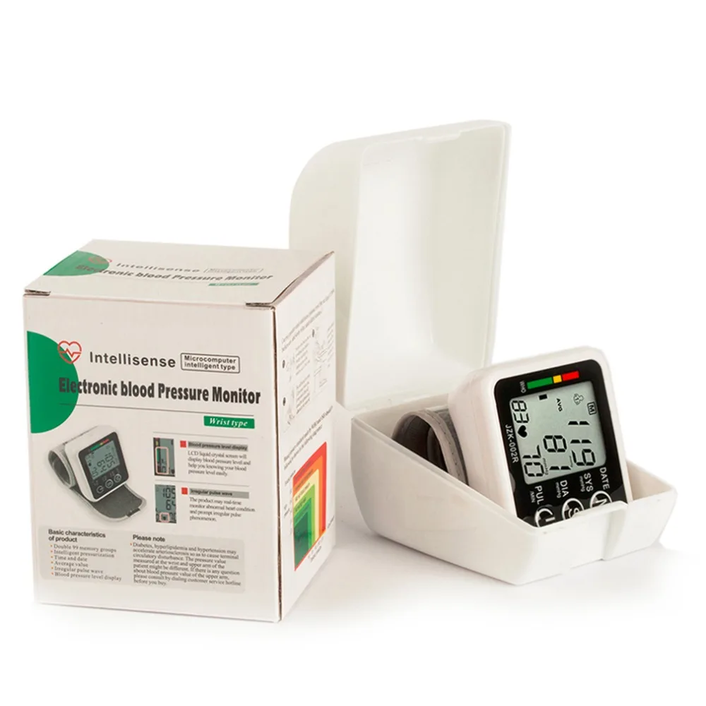 

Health Care Digital LCD Wrist Blood Pressure Monitor Meter Measure Non-voice Version Tonometer Sphygmomanometer diagnostic-tool