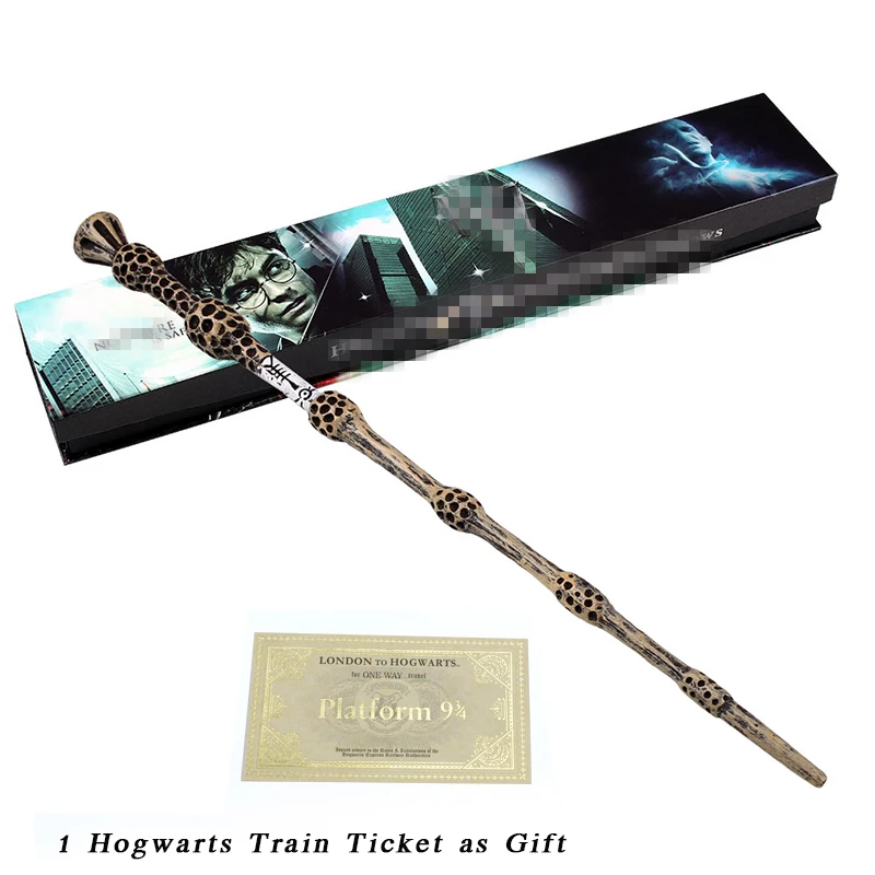 

Cosplay Albus Dumbledore old Magic Wand with High Quality Gift Box Packing metal core wand