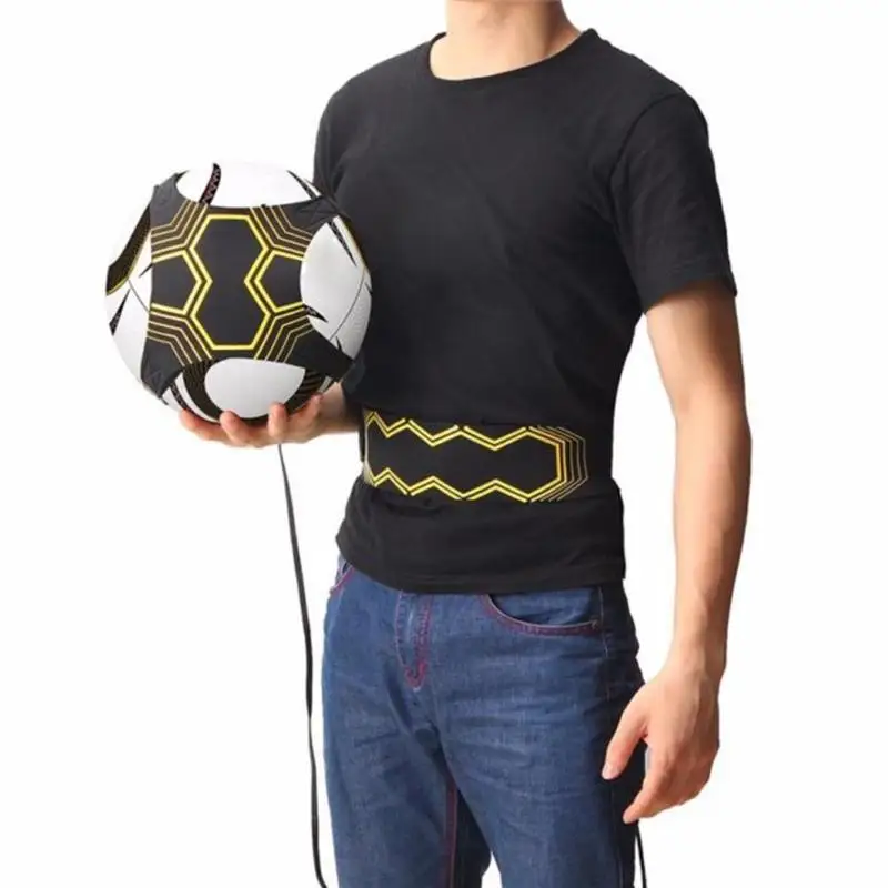 Футбольный мяч джеггл сумки дети вспомогательный ремень для велосипедного спорта футбол тренировка удара оборудование Solo футбольный