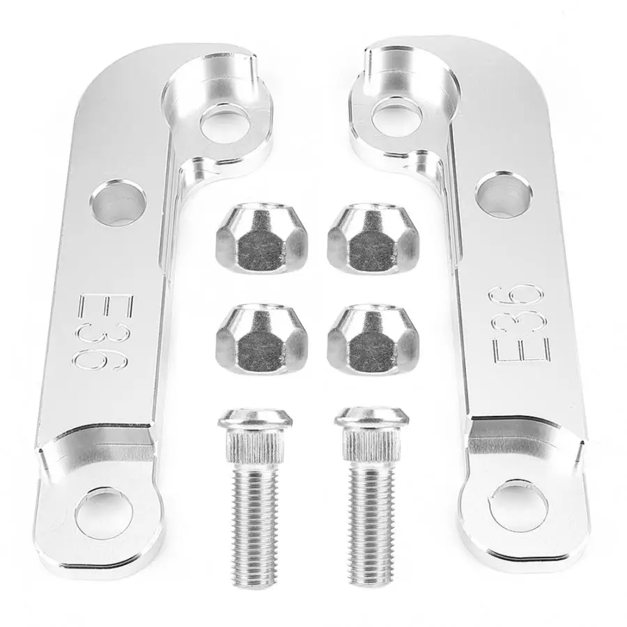 Aluminum Alloy Silver Drift Lock Kit Adapter Increasing Turn Angle About 25% Fit for E36 Drift Lock Kit Car Accessories