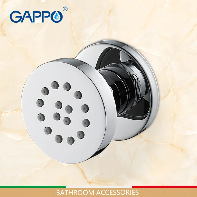  GAPPO Massage Shower Jets Round Chrome Shower Body Jet SPA Massage brass Wall Mounted Shower Jets B