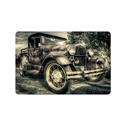 Old Car Vintage Clic Custom Doormat Entrance Mat Floor Rug Old Car Vintage Clic Custom Doormat Entrance Mat Floor Rug Mats Rubber Non Slip Size