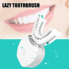 Горячая 360 градусов u-образная ультразвуковая зубная щетка отбеливание зубочистка массаж USB уход за полостью рта SJ66