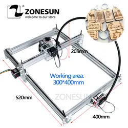 ZONESUN 7000 МВт AS-3 большая рабочая зона 30*40 см DIY лазерная машина лазерная гравировка машина ЧПУ лазерная машина продвинутые игрушки лучший