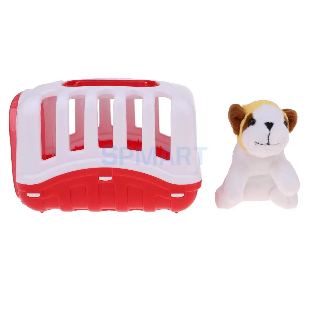 Dollhouse Nursery Room Baby Simulation Animal Carrier Pet Cage Model Furniture for MellChan 9-11inch Reborn Doll Playset Toy