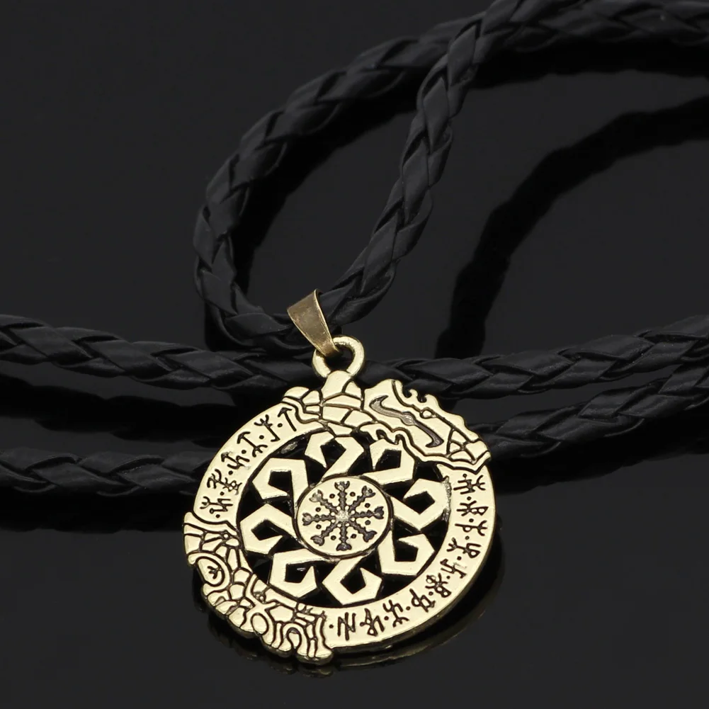 Подвеска с компасом скандинавский Викинг dragon rune амулет Vegvisir|Ожерелья подвеской| |