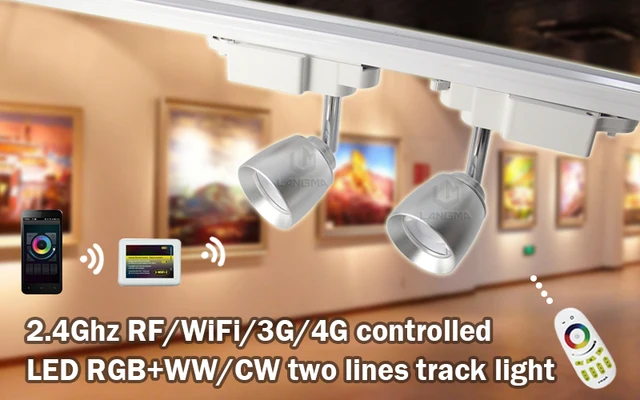 Mi Light Lamp Track Spotlight Wireless Gu10 Rgbw Leg Wifi Remote Mi Light Lamp Track Spotlight Wireless Gu10 Rgbw Leg Wifi Remote Control Brightness Dimmer For Iphone