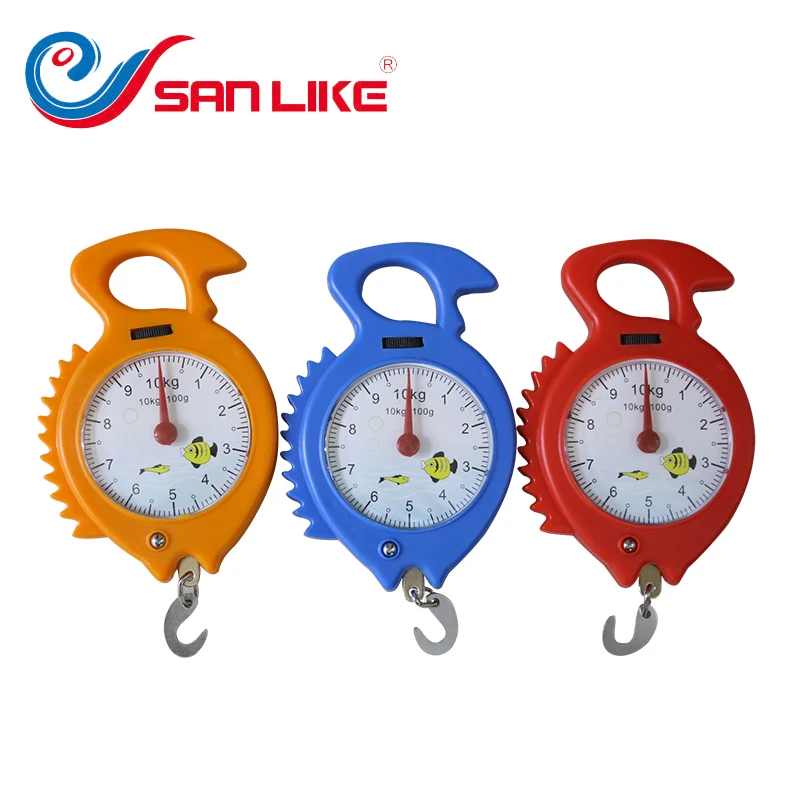 

Portable fishing Hook Weighing scales 10KG Creative home for daily use portable to buy food spring scales Mini express scale
