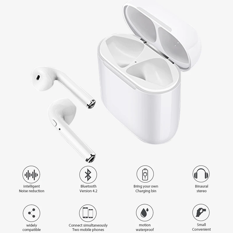 

Global Version Tflag Wireless Bluetooth Earphone For Xiaomi Samsung Mobile wireless Earphone 4.2 Bluetooth fast Charger 2