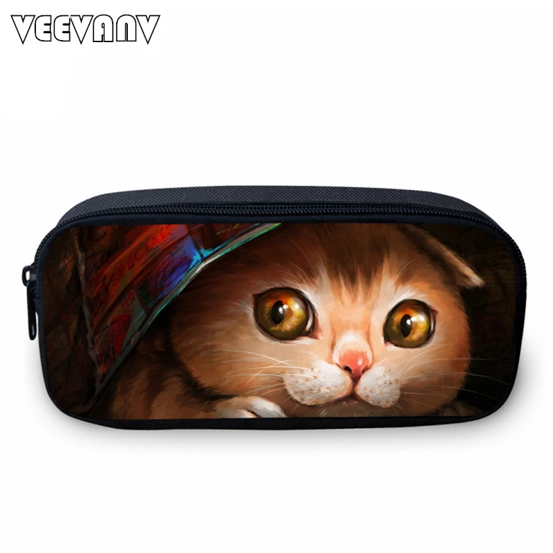 VEEVANV 2017 Cute Cat Small Case for Students Casual Study Box for Girls Fashion Animal Printing Girls Wallets School Cases Kids VEEVANV 2017 Cute Cat Small Case for Students Casual Study Box for Girls Fashion Animal Printing Girls Wallets School Cases Kids