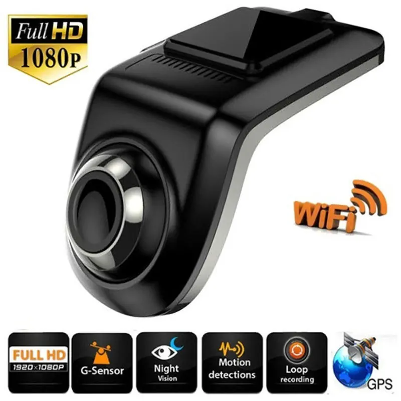 

HD 1080P One-way Car Recorder Navigation FHD Car DVR Camera Video Recorder WiFi wireless transmission USB Driving Recorder
