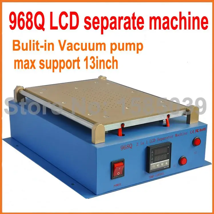 

13 inch big size LCD separator machine built-in vacuum pump screen separating machine for iphone samsung ipad with eu plug
