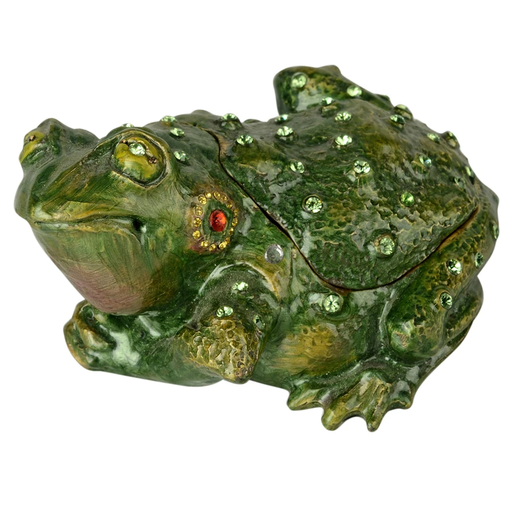 Big Frog Porcelain Hinged Trinket Box XXL Sze 4 Big Frog Porcelain Hinged Trinket Box XXL Sze 4