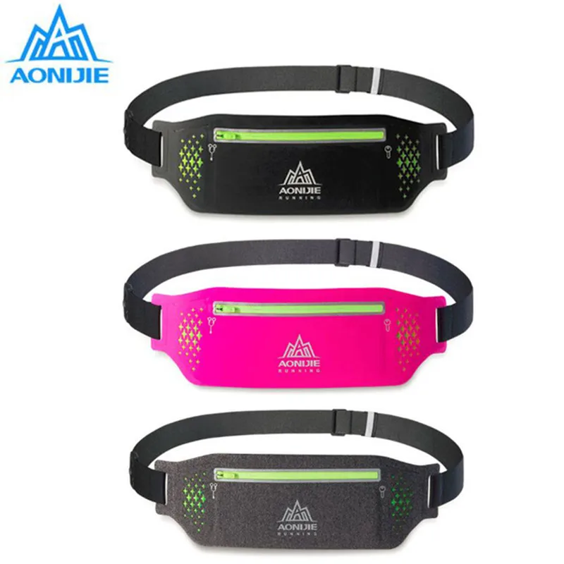 

AONIJIE Marathon Outdoor Sport Ultralight Waist Belt Bag Outdoor Running Close-fitting Fanny Pack Waterproof Mobile Phone Holder