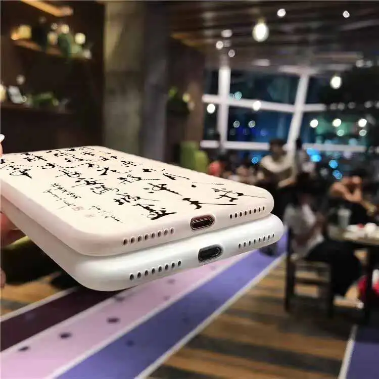 Мягкий силиконовый чехол для каллиграфии Xiaomi Mi 10 8 A3 A2 Cc9 Lite 9 Note Pro A1 5x 6x Max3|Бамперы| |