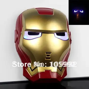 

Blue LED Eyes Halloween Make Up Toy For Kids Boys High quality theme mask FREE SHIPPING