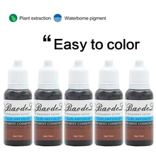 Перманентный макияж бровей чернила губы глаз линия татуировки цвет пигмент для микроблейдинга бровей татуировки цвета чернила 23 Цвета на выбор