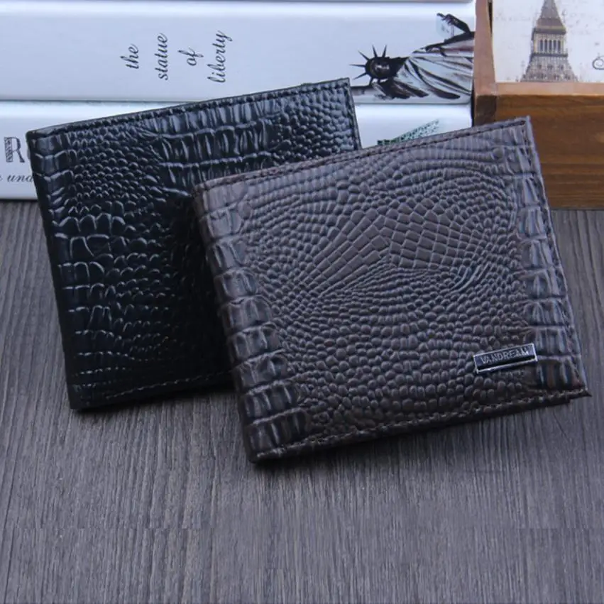 

Men Bifold Business Leather Wallet ID Credit Card Holder Purse Pockets Drop shipping Brand new monedero bags for women 2019