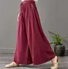 Pantalon style style bohémien à jambes larges pour femme, jupe, mode, grande taille, M- 6XL, 7XL, coton et lin, été 2022 ► Photo 3/6