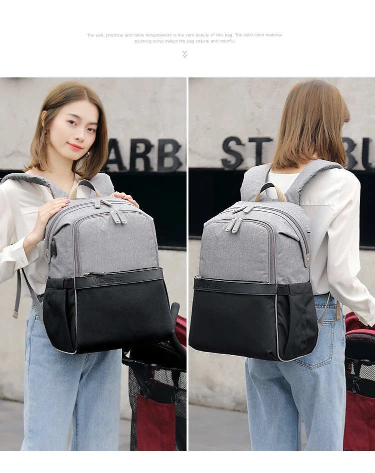 New Mummy Diaper Bag Usb Large Capacity Maternity Backpack Waterproof Travel Baby Stroller Bag For Mom Multifunctional Nappy Bag (25)