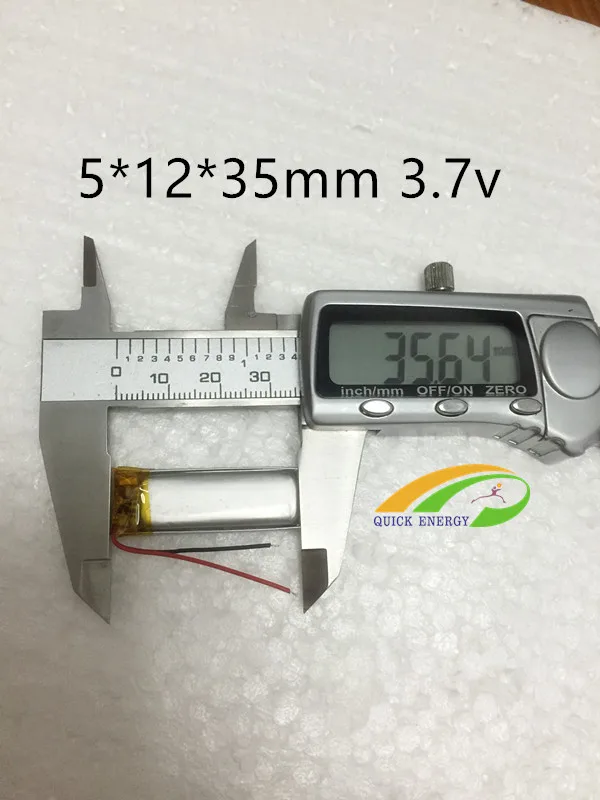 10pcs Shenzhen thium polymer battery manufacturers to provide 501235 180mA Bluetooth headset | Электроника