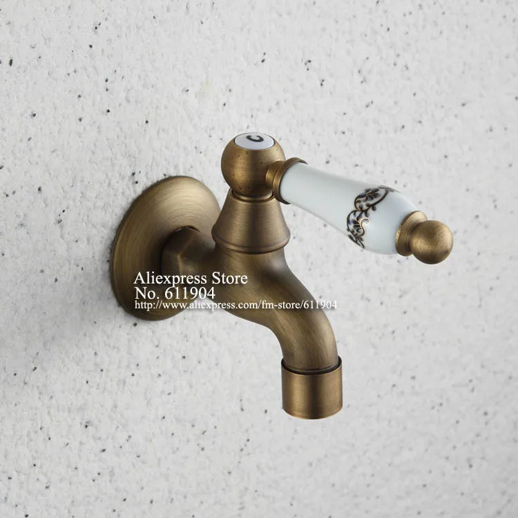 Antique Artistic Ceramic Handle Wall Mount Bathroom Kitchen Laundry