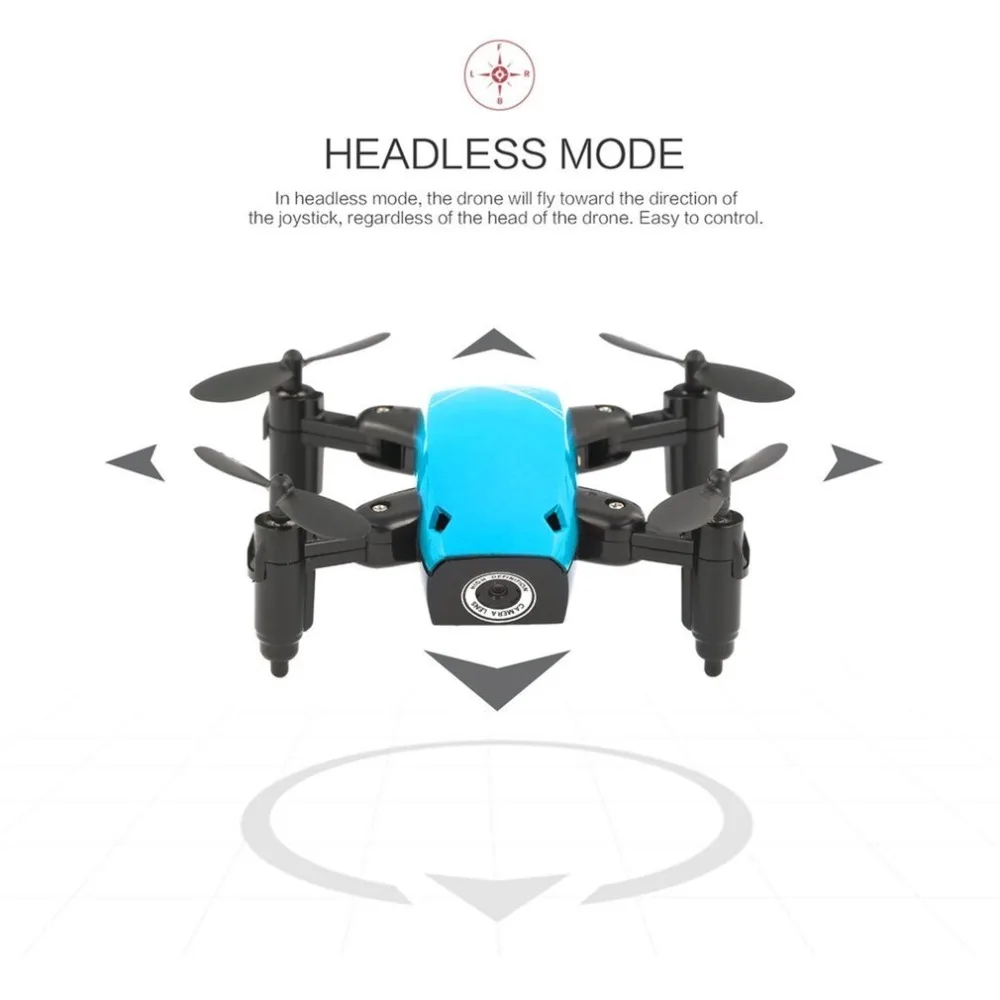 S9 S9W Складная RC Мини Drone Карманный Дрон Micro Drone вертолет с WI-FI FPV 0.3MP Камера 360 градусов Дрон