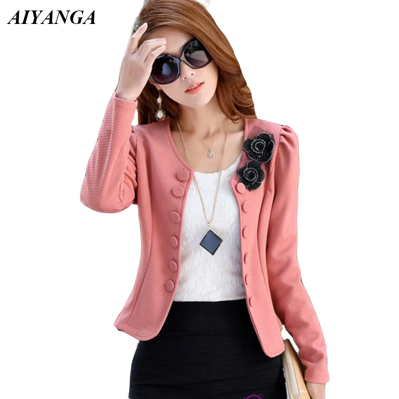 Blazer & Suits 2018 Spring Women Blazers and Jackets Women's Blazers New Jackets for Women Long Sleeve Short Style Cardigan