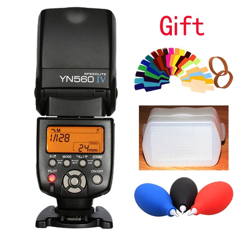 

YongNuo YN-560IV 2.4g wireless flash speedlite for canon 6d 7d 60d 70d 5d2 5d3 700d 650d, for nikon d750 d800 d610 d90