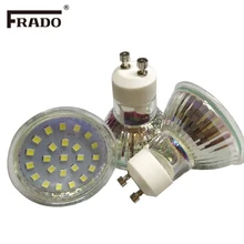 Fradofoxanon GU10 Светодиодный точечный светильник 220V 3W 5W 2835 светильник s 8 18 44 Светодиодный s светодиодный лампы Стекло тела GU 10 точечный светильник лампа лампада светодиодный светильник i
