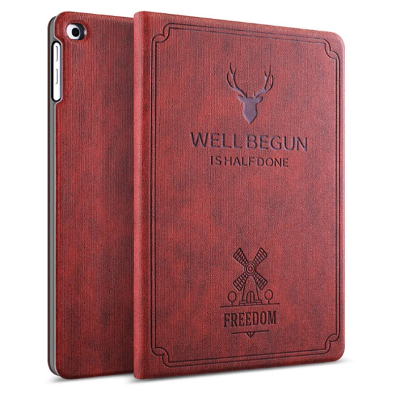 

PU Leather Tablet Stand Smart Protective Cover for Apple iPad Air 1 2 Auto Sleep/Wake Case Compatible for iPad 5 6