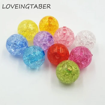 

( Choose Size&Color First ) 8mm/10mm12mm/14mm/20mm Transparent Crack Beads ( Without AB )