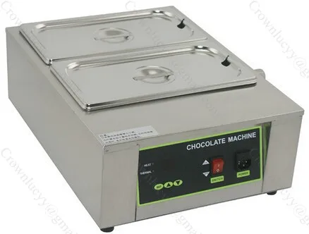 8KG Capacity 2 Lattices commercial electric chocolate melting machine Chocolate Melter Machine Chocolate Warmer Machine Pot