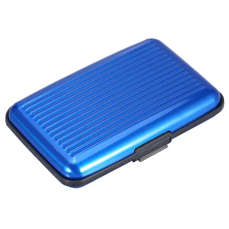 

Brand New Metal Business Credit Card Name ID Card Holder Case Wallet Box Mini Antimagnetic Waterproof Aluminum Cards Holder