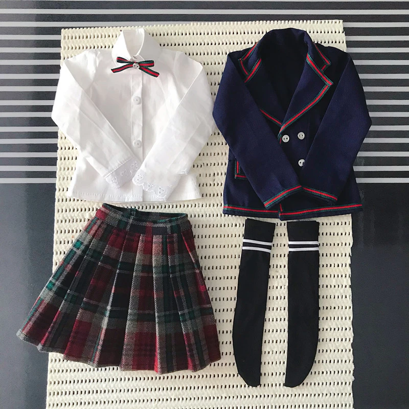BJD куклы комплект школьной формы костюм для 1/3 1/4 4 балла Bjd Одежда для кукол
