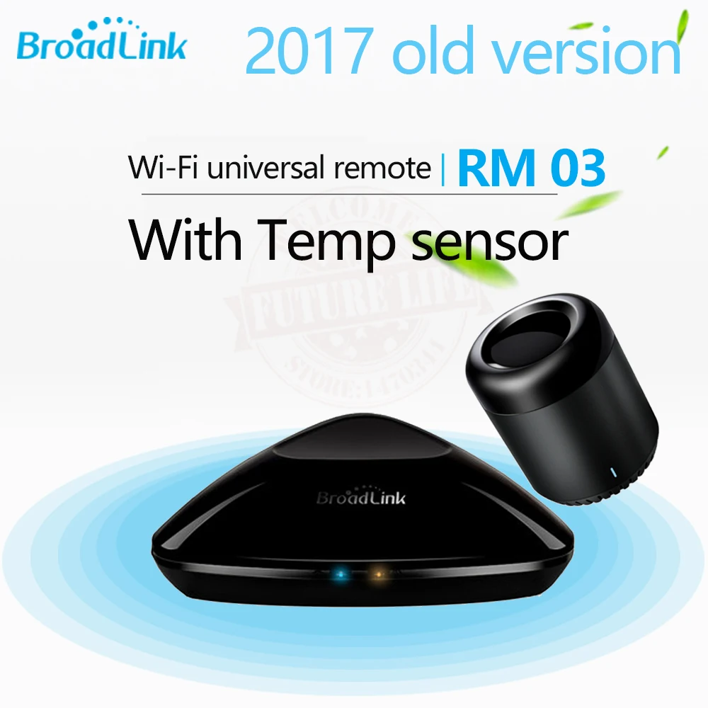 

2017 Old Broadlink RM03 & RM mini3 with Temp Sensor Smart Home Automation Remote Universal controller WIFI+IR+RF Switch