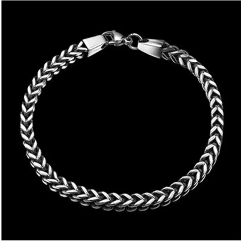 

Fashion Stainless Steel Europe and the United States Double Bracelet Male Bracelet