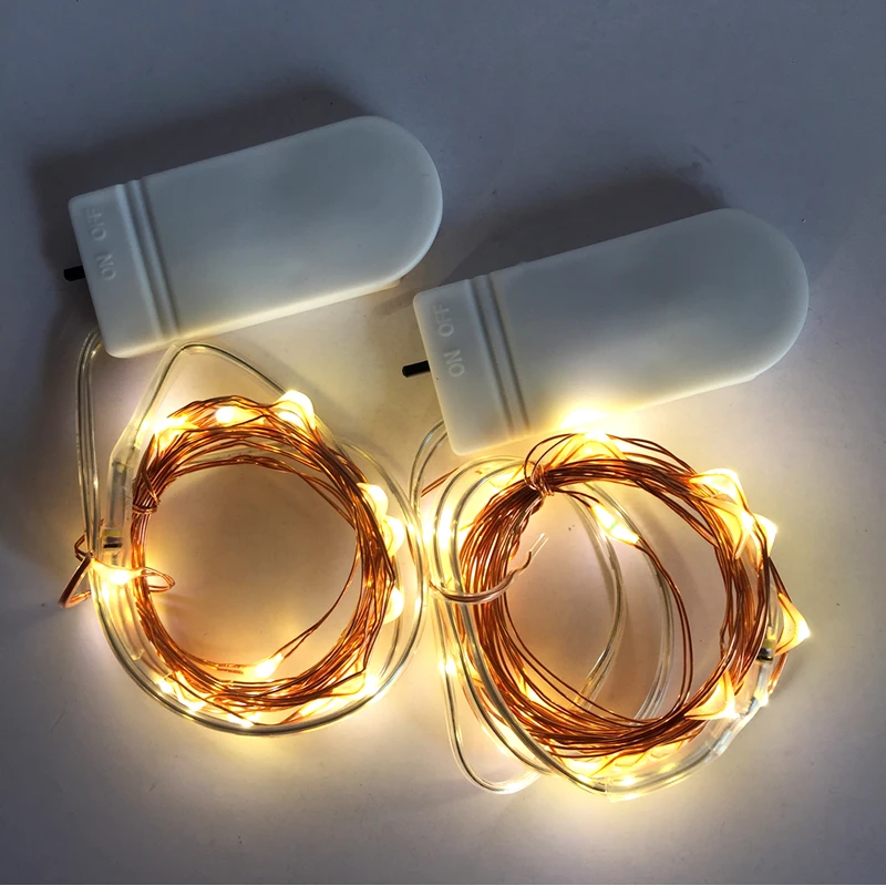 10pcs Cristmas Lights Copper Wire Fairy Led String Battery 10pcs Cristmas Lights Copper Wire Fairy Led String Battery Operated Gerlyanda For Wedding Party Decoration In From