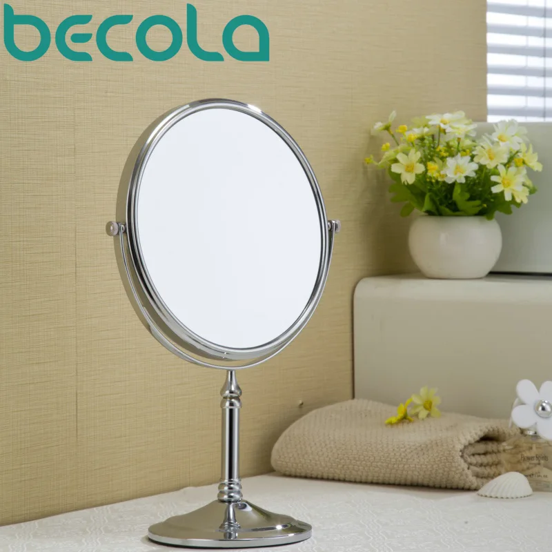 Becola جديد تصميم مرآة لوضع مساحيق التجميل الدورية مزدوجة الوجه مرآة لمستحضرات التجميل الذهب و الكروم نمط مرآة حلاقة مرآة حمام B-728C Becola جديد تصميم مرآة لوضع مساحيق التجميل الدورية مزدوجة الوجه مرآة لمستحضرات التجميل الذهب و الكروم نمط مرآة حلاقة مرآة حمام B-728C