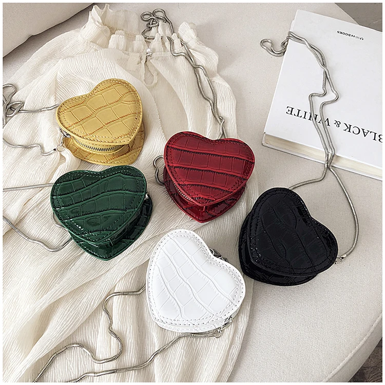 Новая Корейская версия Occidental цепи одно плечо Любовь Сердце сумка Мода сотня комплектов Наклонный кошелек