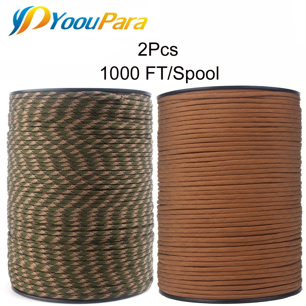 Паракорд 550 7 прядей 4 мм для выживания в экстренных условиях|paracord 550|paracord 1000ftparacord