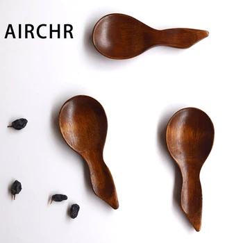 

AIRCHR Wooden Tea Spoon Japanese Style Spoon Gourd Shape Teaware Tea Utensils 10pcs/lot