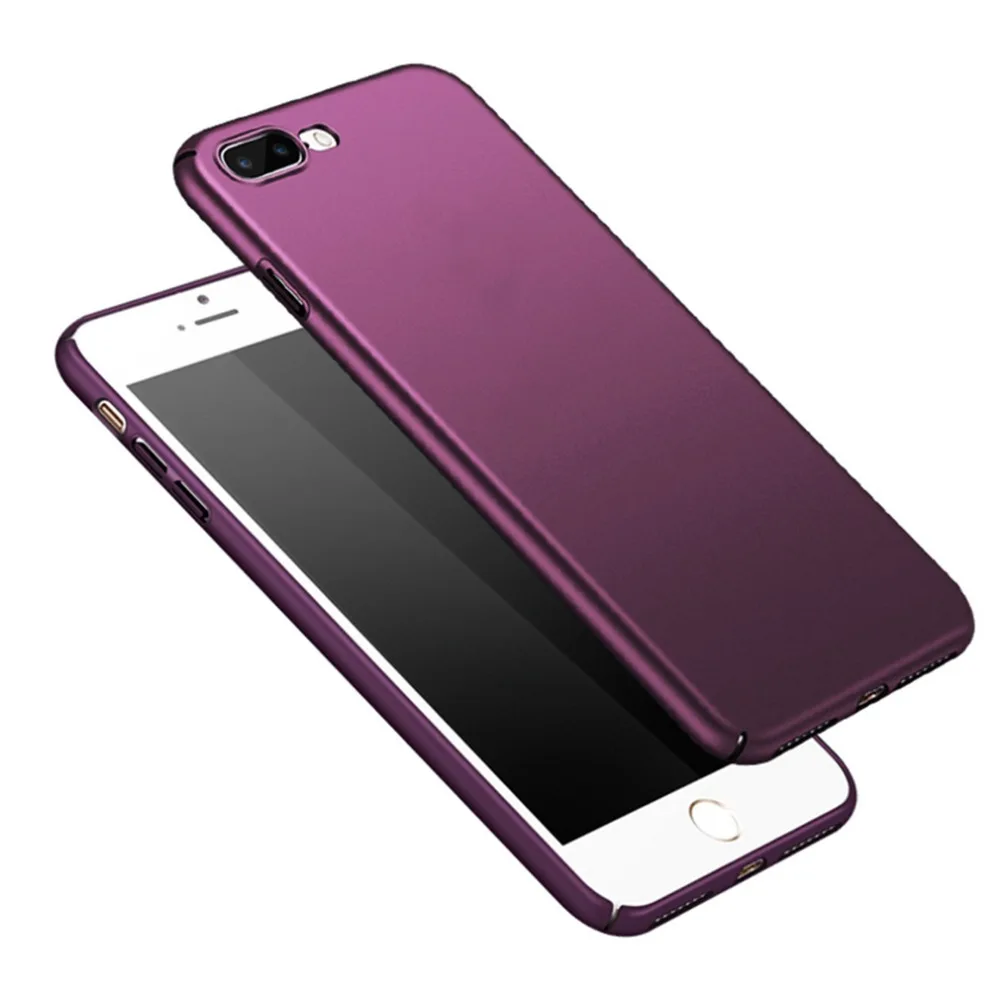 

Luxury Case For Apple iphone 7 8 Plus Phone Case Plastic Cover Matte Hard Back Cover Coque For iphone 7 Plus 8 plus Cover Bumper