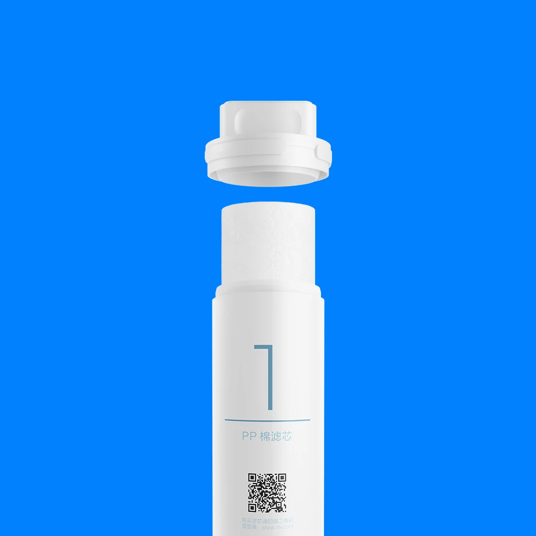 Xiaomi Water Purifier PP Cotton Filter Activated Carbon Filter Bacteria Heavy Metal Organic Matter Smartphone Remote Control