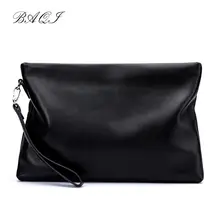 BAQI Brand Men Wallet Clutch Bag Genuine Leather Cowhide High Quality 2019 Fashion Purse Card Holder Men Handbag Ipad Phone Bag p kuone genuine leather clutch bag 2018 fashion high quality top men wallets luxury brand purse messenger handbag long wallet