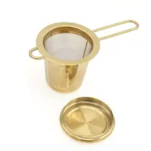 Ситечко из нержавеющей стали, сетчатая корзинка для заварки многоразового использования для заваривания листьев, травяная сетка, аксессуары LPD6308