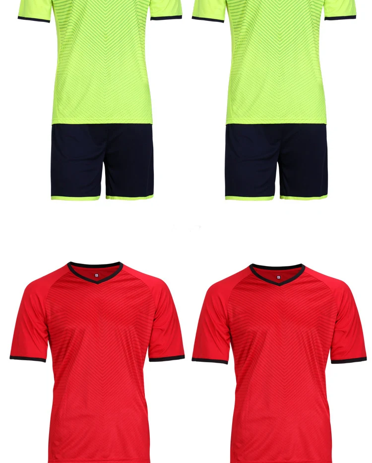 New Mens Stripe Design Short Sleeve Comfortable Football Jerseys Training Soccer Sets Custom Breathable Sports Uniform Jersey 2