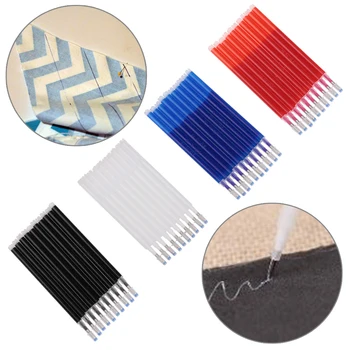 

10PCS/Lot High Temperature Disappearing Pen Fabric Markers Pencil Marker Pens Heat Wrap Fade Out DIY Patchwork Cross Stitch